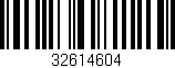 Código de barras (EAN, GTIN, SKU, ISBN): '32614604'