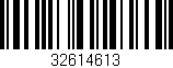 Código de barras (EAN, GTIN, SKU, ISBN): '32614613'