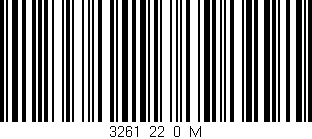 Código de barras (EAN, GTIN, SKU, ISBN): '3261_22_0_M'