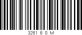 Código de barras (EAN, GTIN, SKU, ISBN): '3261_6_0_M'