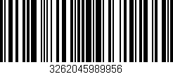 Código de barras (EAN, GTIN, SKU, ISBN): '3262045989956'