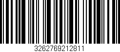 Código de barras (EAN, GTIN, SKU, ISBN): '3262769212811'