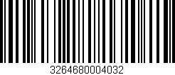 Código de barras (EAN, GTIN, SKU, ISBN): '3264680004032'