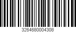 Código de barras (EAN, GTIN, SKU, ISBN): '3264680004308'