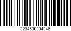 Código de barras (EAN, GTIN, SKU, ISBN): '3264680004346'