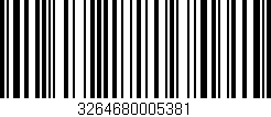 Código de barras (EAN, GTIN, SKU, ISBN): '3264680005381'