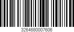 Código de barras (EAN, GTIN, SKU, ISBN): '3264680007606'
