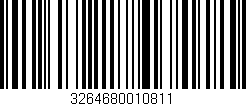Código de barras (EAN, GTIN, SKU, ISBN): '3264680010811'