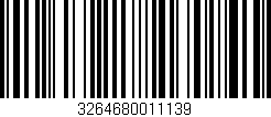 Código de barras (EAN, GTIN, SKU, ISBN): '3264680011139'