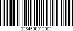 Código de barras (EAN, GTIN, SKU, ISBN): '3264680012303'
