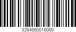 Código de barras (EAN, GTIN, SKU, ISBN): '3264680016080'