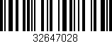 Código de barras (EAN, GTIN, SKU, ISBN): '32647028'