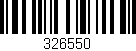 Código de barras (EAN, GTIN, SKU, ISBN): '326550'