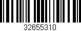 Código de barras (EAN, GTIN, SKU, ISBN): '32655310'