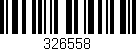 Código de barras (EAN, GTIN, SKU, ISBN): '326558'