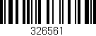 Código de barras (EAN, GTIN, SKU, ISBN): '326561'