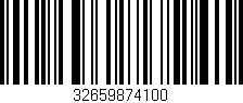 Código de barras (EAN, GTIN, SKU, ISBN): '32659874100'