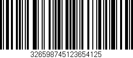 Código de barras (EAN, GTIN, SKU, ISBN): '326598745123654125'