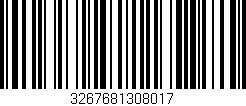 Código de barras (EAN, GTIN, SKU, ISBN): '3267681308017'