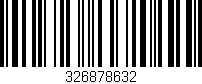 Código de barras (EAN, GTIN, SKU, ISBN): '326878632'