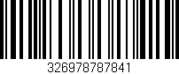 Código de barras (EAN, GTIN, SKU, ISBN): '326978787841'