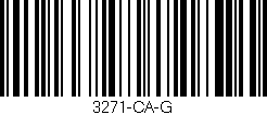 Código de barras (EAN, GTIN, SKU, ISBN): '3271-CA-G'