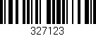 Código de barras (EAN, GTIN, SKU, ISBN): '327123'
