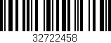 Código de barras (EAN, GTIN, SKU, ISBN): '32722458'