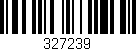 Código de barras (EAN, GTIN, SKU, ISBN): '327239'