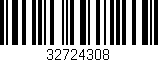 Código de barras (EAN, GTIN, SKU, ISBN): '32724308'