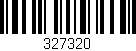 Código de barras (EAN, GTIN, SKU, ISBN): '327320'