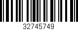 Código de barras (EAN, GTIN, SKU, ISBN): '32745749'
