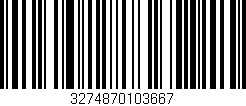 Código de barras (EAN, GTIN, SKU, ISBN): '3274870103667'