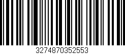 Código de barras (EAN, GTIN, SKU, ISBN): '3274870352553'