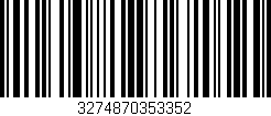 Código de barras (EAN, GTIN, SKU, ISBN): '3274870353352'