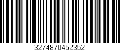 Código de barras (EAN, GTIN, SKU, ISBN): '3274870452352'