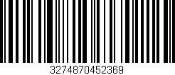 Código de barras (EAN, GTIN, SKU, ISBN): '3274870452369'