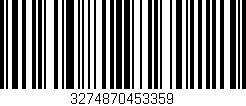 Código de barras (EAN, GTIN, SKU, ISBN): '3274870453359'