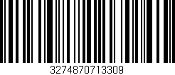 Código de barras (EAN, GTIN, SKU, ISBN): '3274870713309'