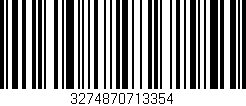 Código de barras (EAN, GTIN, SKU, ISBN): '3274870713354'