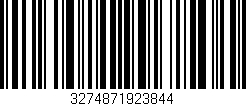 Código de barras (EAN, GTIN, SKU, ISBN): '3274871923844'