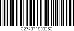 Código de barras (EAN, GTIN, SKU, ISBN): '3274871933263'