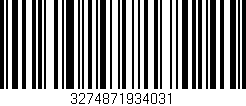 Código de barras (EAN, GTIN, SKU, ISBN): '3274871934031'