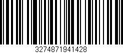 Código de barras (EAN, GTIN, SKU, ISBN): '3274871941428'