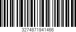 Código de barras (EAN, GTIN, SKU, ISBN): '3274871941466'