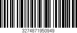 Código de barras (EAN, GTIN, SKU, ISBN): '3274871950949'