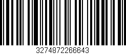 Código de barras (EAN, GTIN, SKU, ISBN): '3274872266643'