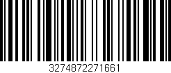 Código de barras (EAN, GTIN, SKU, ISBN): '3274872271661'