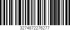 Código de barras (EAN, GTIN, SKU, ISBN): '3274872276277'