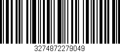 Código de barras (EAN, GTIN, SKU, ISBN): '3274872279049'